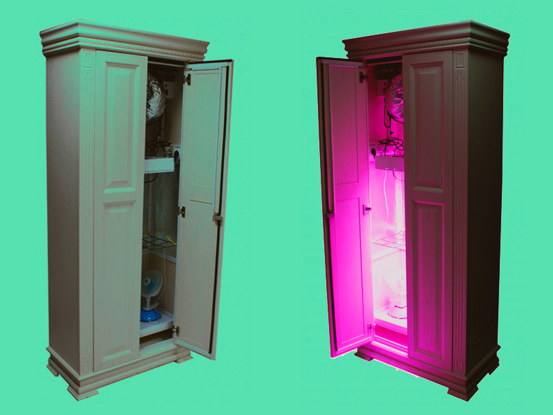 Шкаф или старый холодильник хорошо подходят для стелс грова конопли Стелс гровинг - это скрытое выращивание конопли